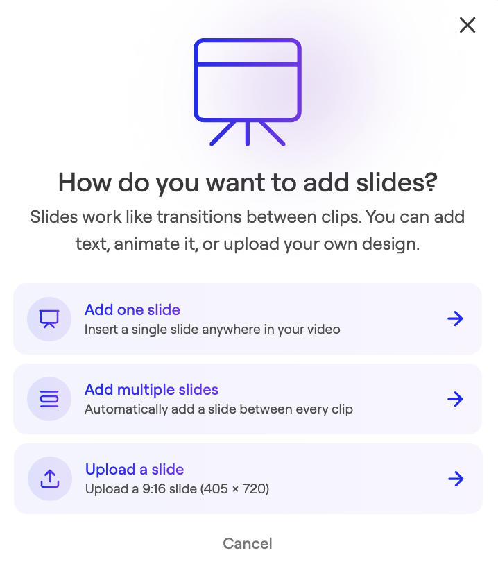 How to Add Slides (Dividers Between Clips)