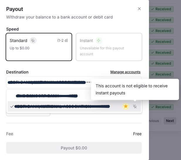How to payout