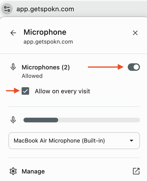 How to Allow Your Camera and Microphone