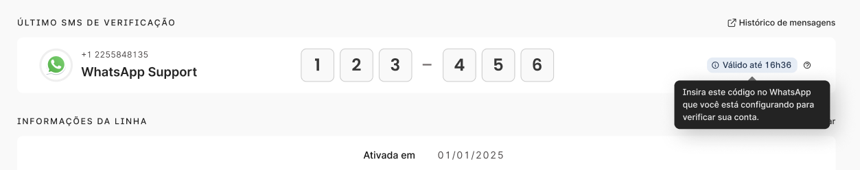 Como configurar o WhatsApp Business no celular com um número virtual móvel da Salvy