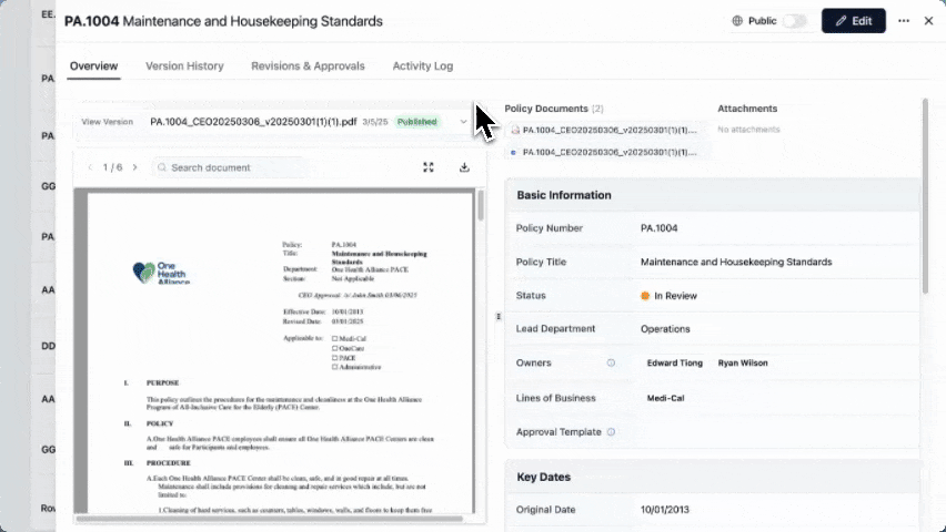 Policy Repository Module