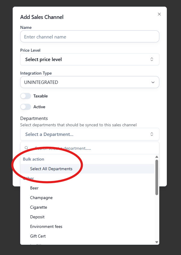 Sales Channel