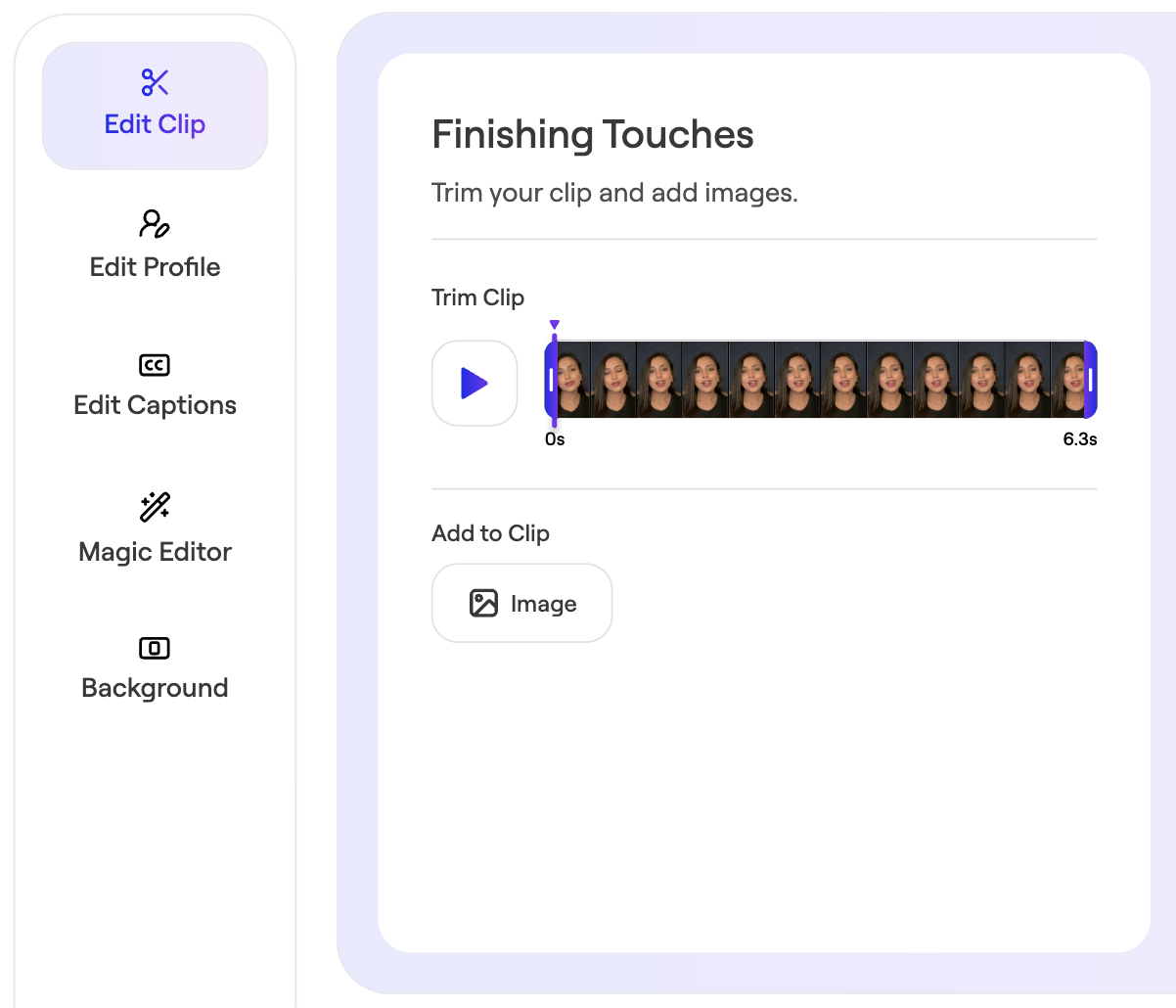 How to Trim Clips in Your Story