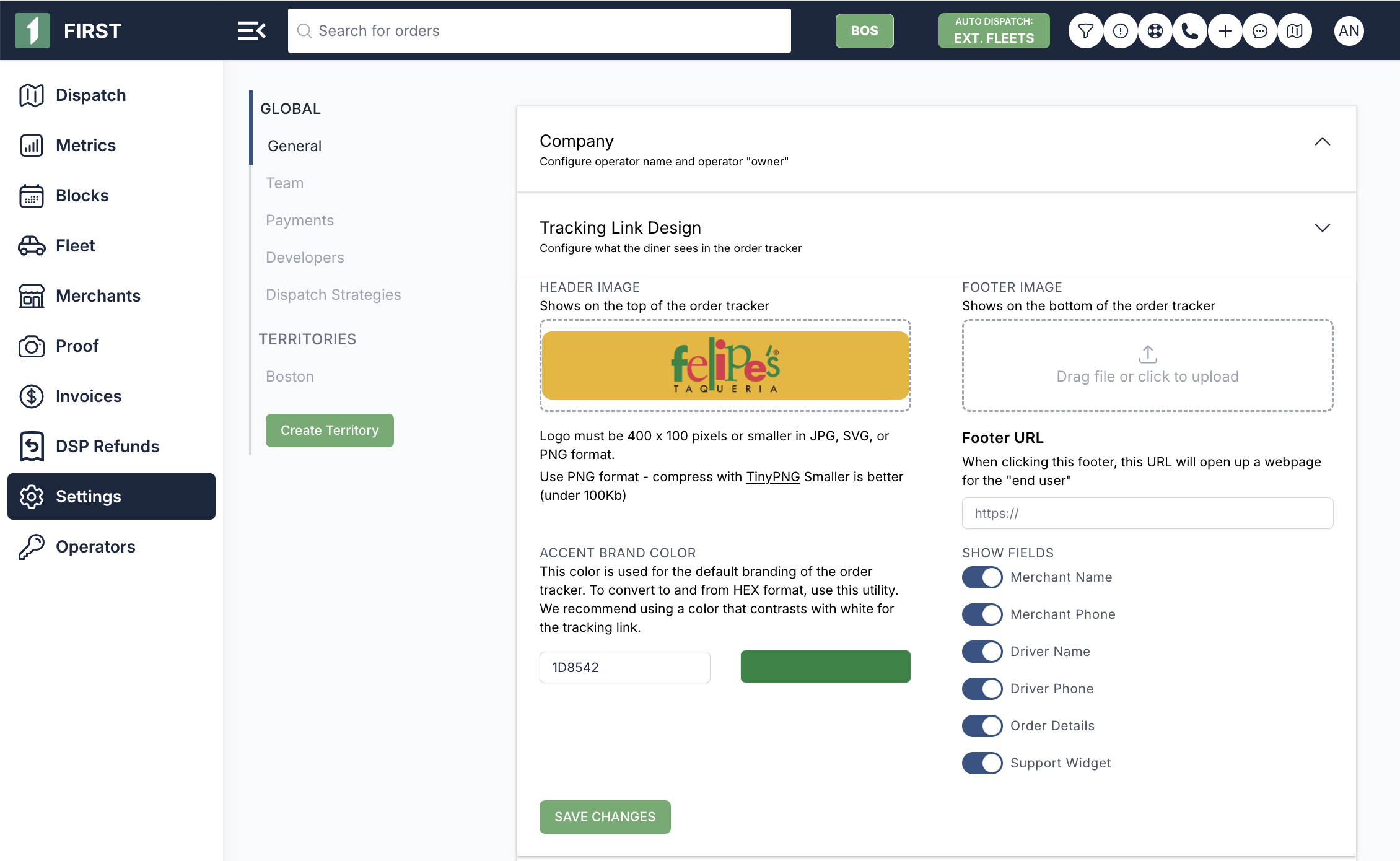 Branding your Tracking Links | FIRST Help Center