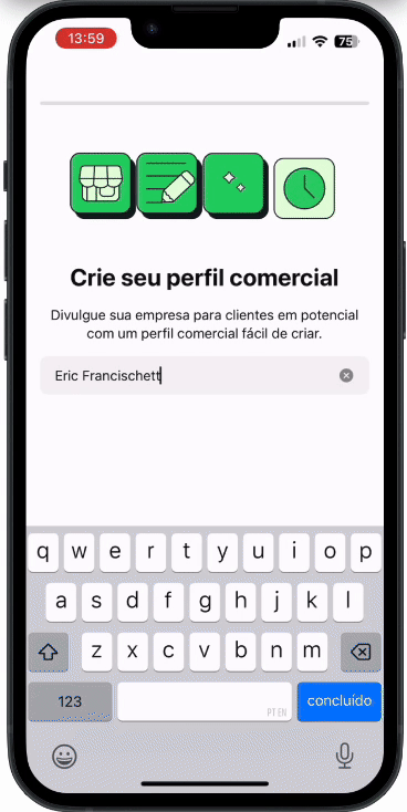 Como configurar o WhatsApp Business no celular com um número virtual móvel da Salvy
