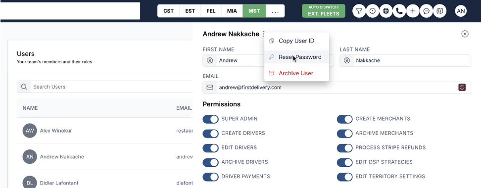 Remove an Admin User in FIRST