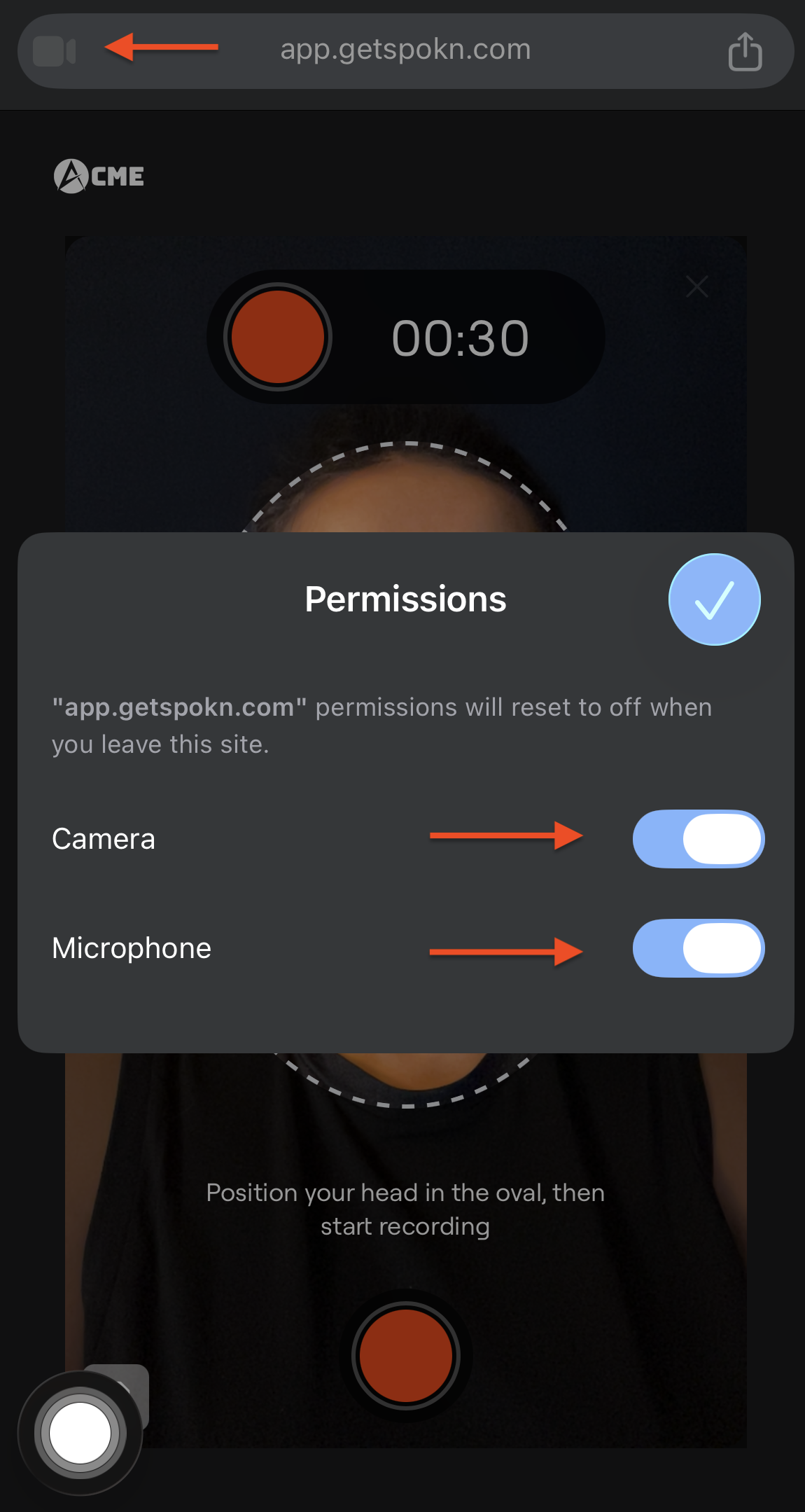 How to Allow Your Camera and Microphone