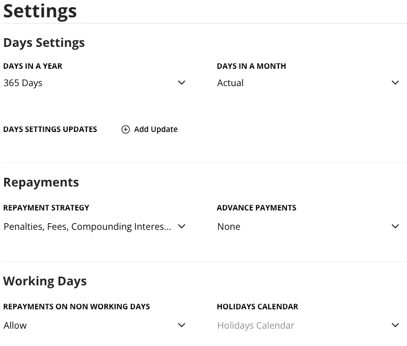 Creating a Loan