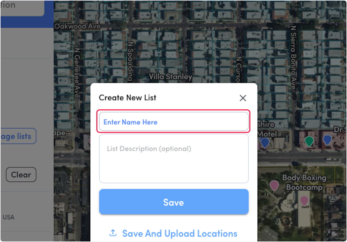 Upload Custom Lists (CSV Files)