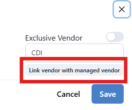 Creating Vendor
