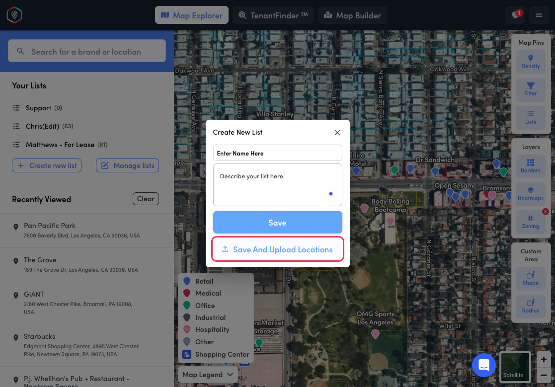 Upload Custom Lists (CSV Files)