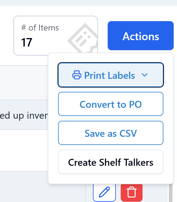 Itemlist capabilities