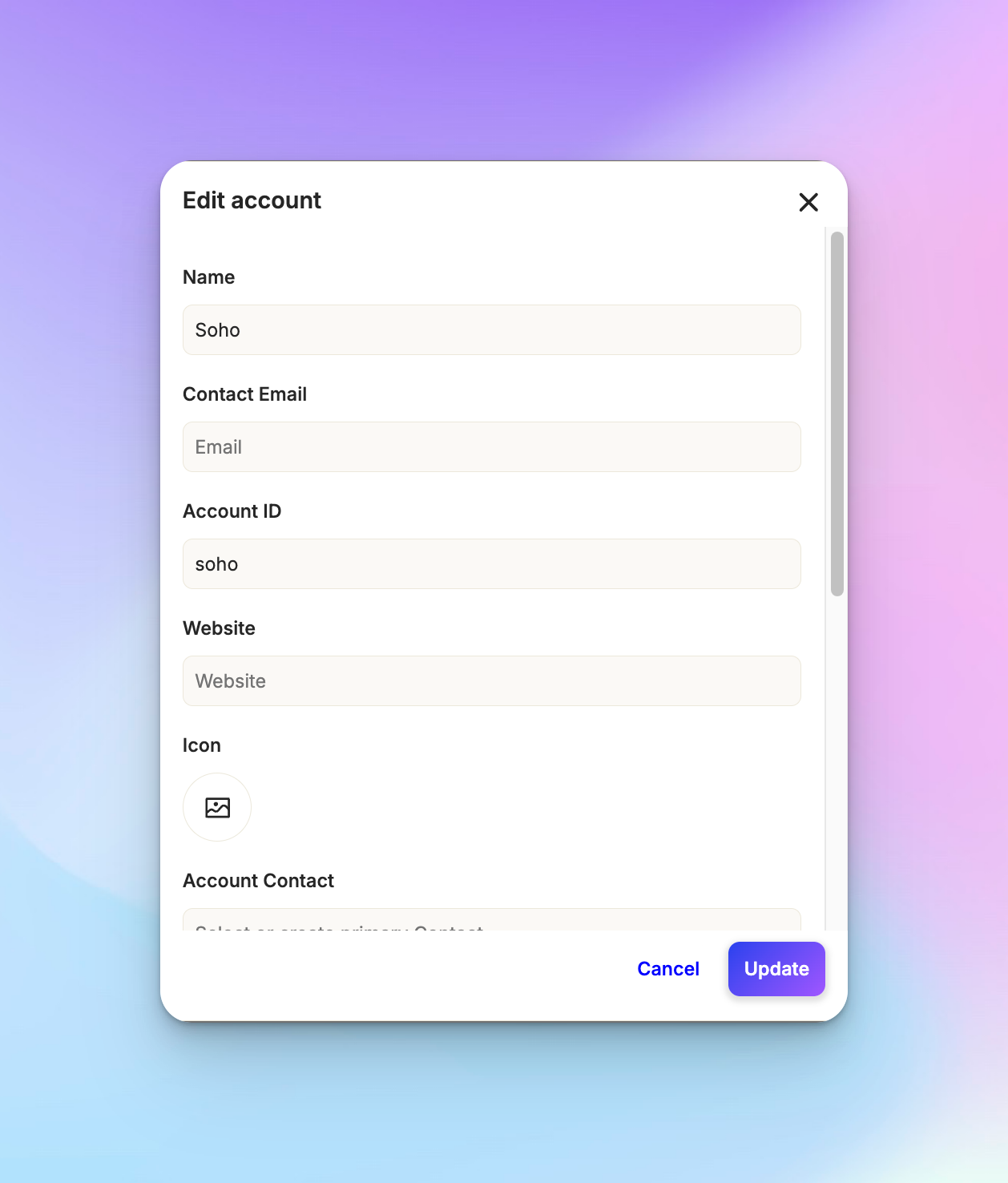 Managing customers and accounts