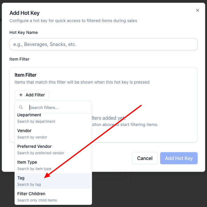 Creating/Deleting Hot Keys