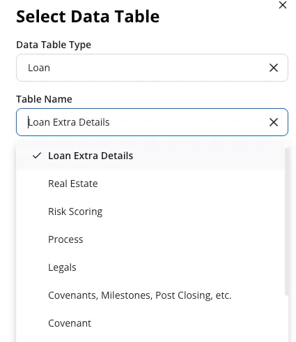 Data Tables and Dynamic Properties