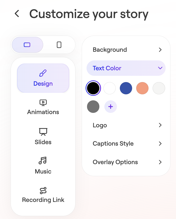 How to Adjust Branding on Your Story