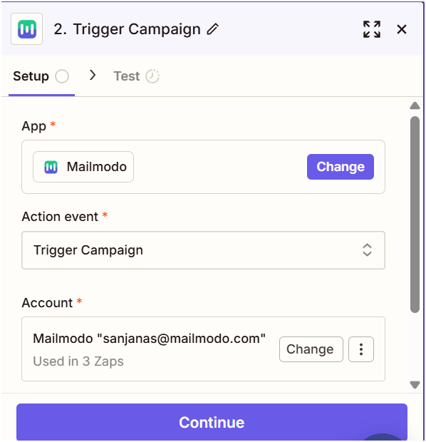 Trigger Campaign through GetResponse on Mailmodo
