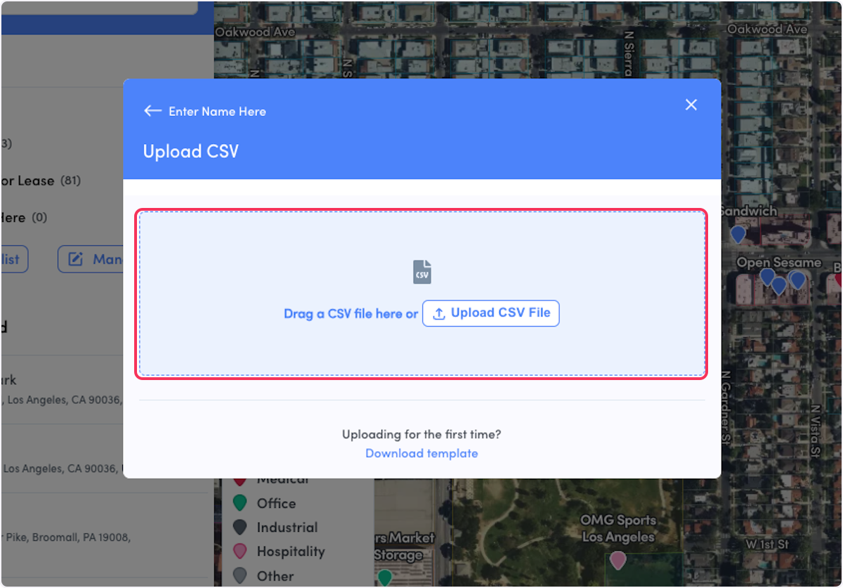 Upload Custom Lists (CSV Files)