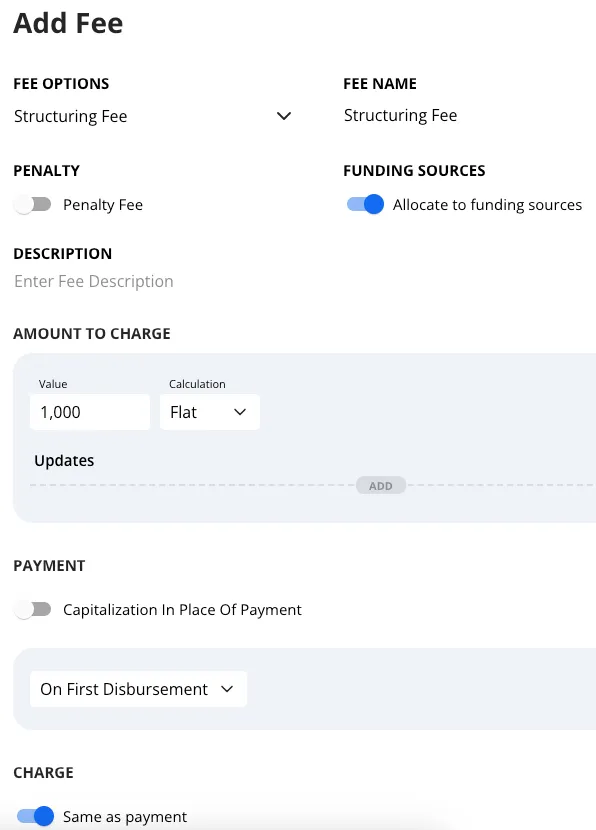 Creating a Loan