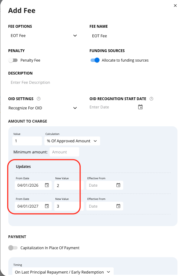 Backend (BE) Fee - Creation & Update Guide