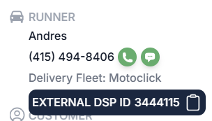 Contact Motoclick about a Delivery