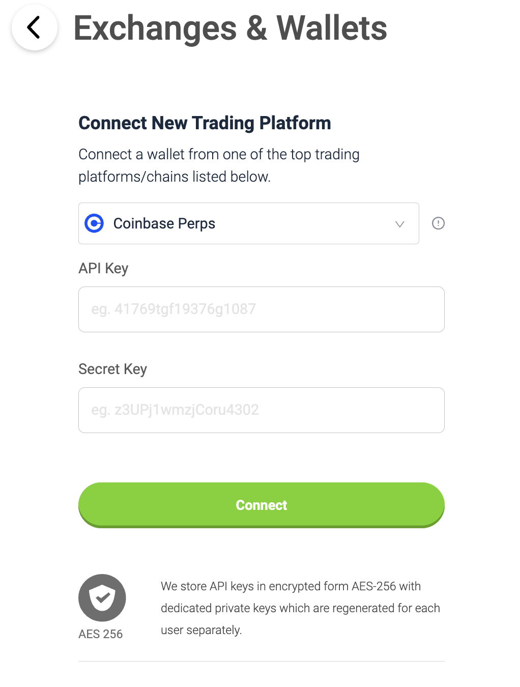 Coinbase (Perpetual Futures) API Setup