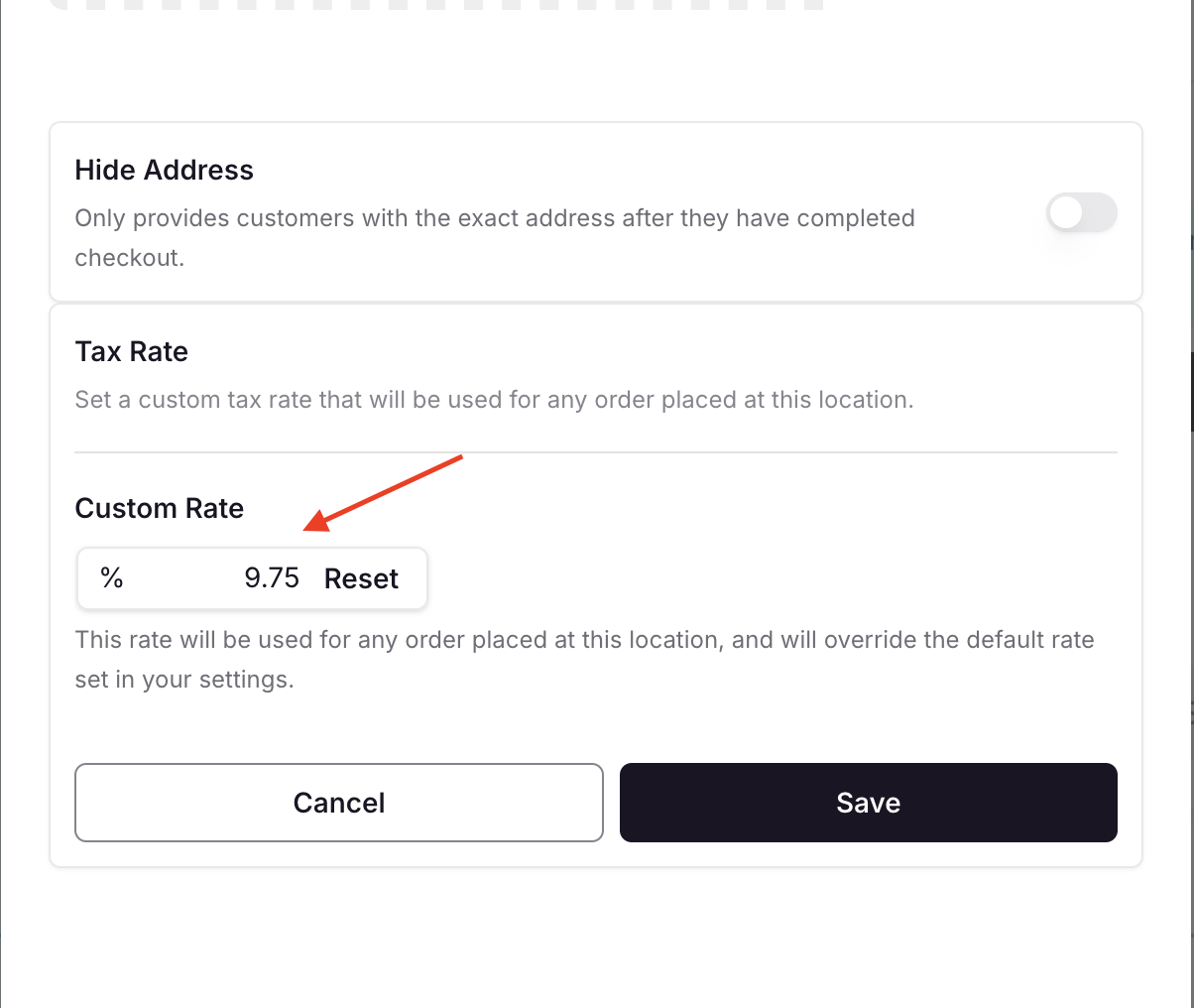 How to set sales tax rates 