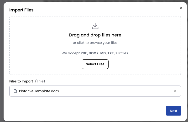 How to format your document for import