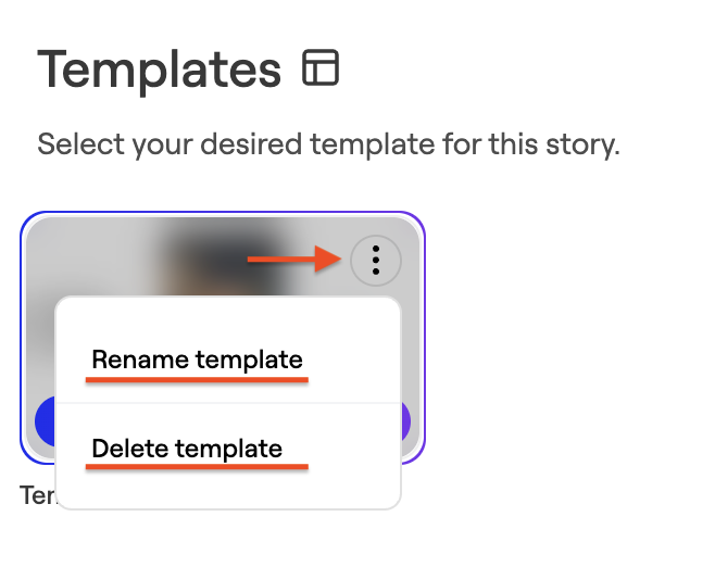 Story Customization Templates