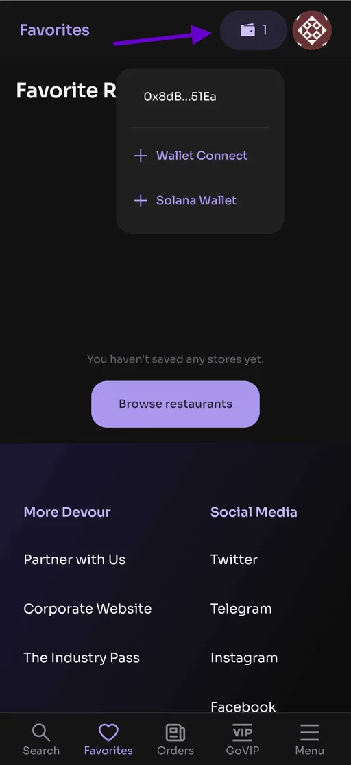 Complete Your Profile in DevourGO App