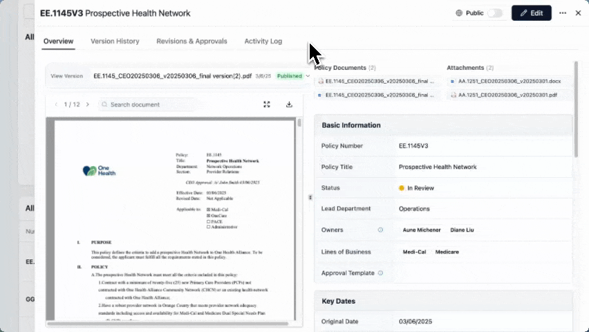 Policy Repository Module