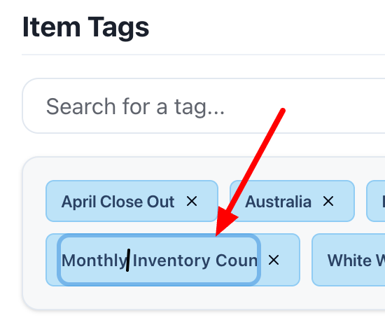 Item Tagging