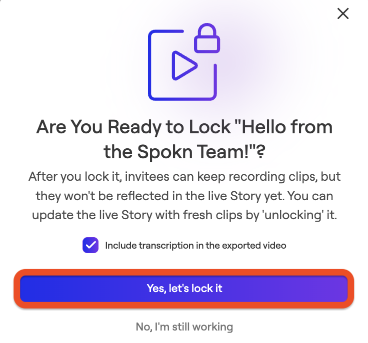 Sharing Your Completed Video Story
