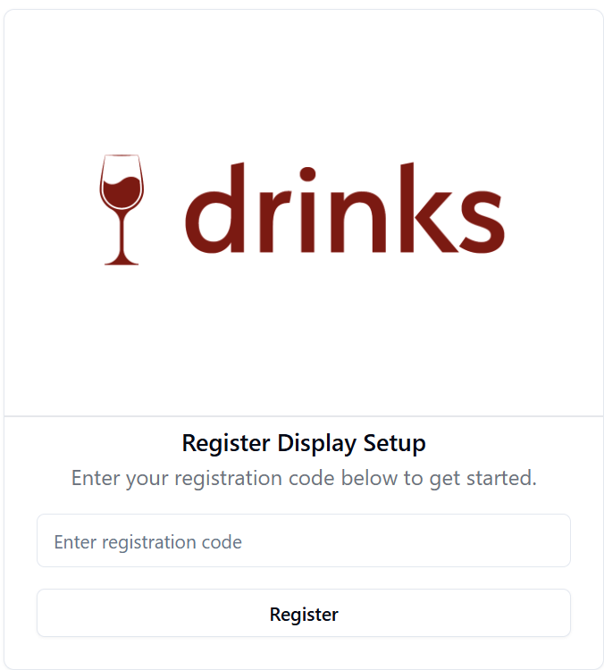 Customer Display Asks for a Registration Code