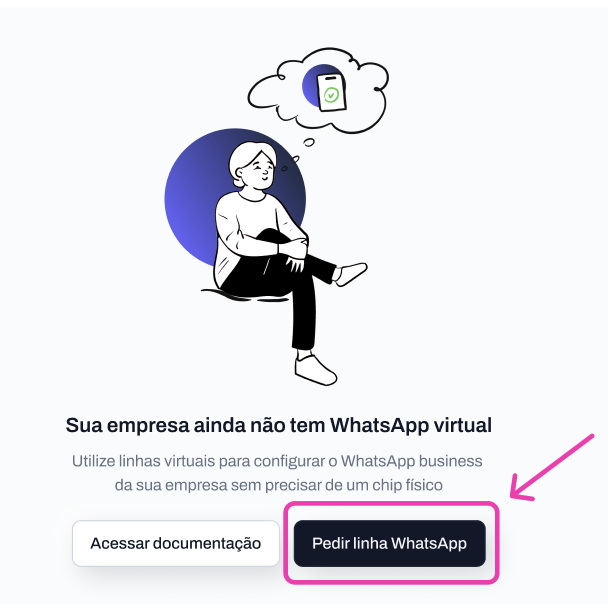 Como configurar a linha WhatApp Virtual no celular?
