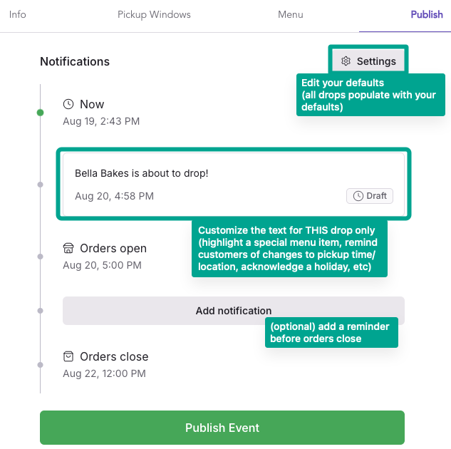 Customer SMS lists & notification guide
