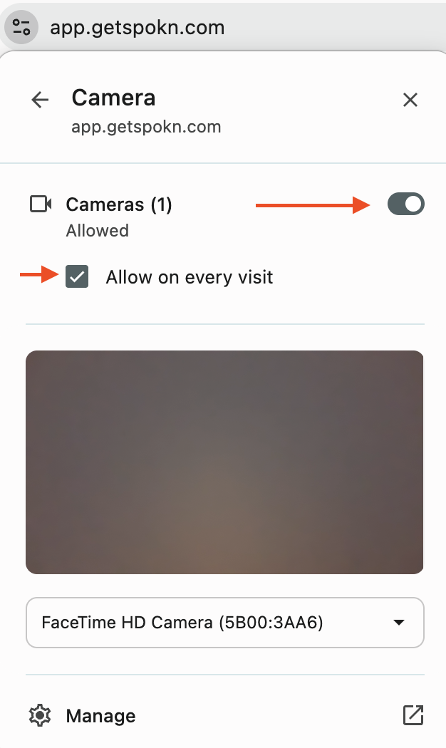 How to Allow Your Camera and Microphone