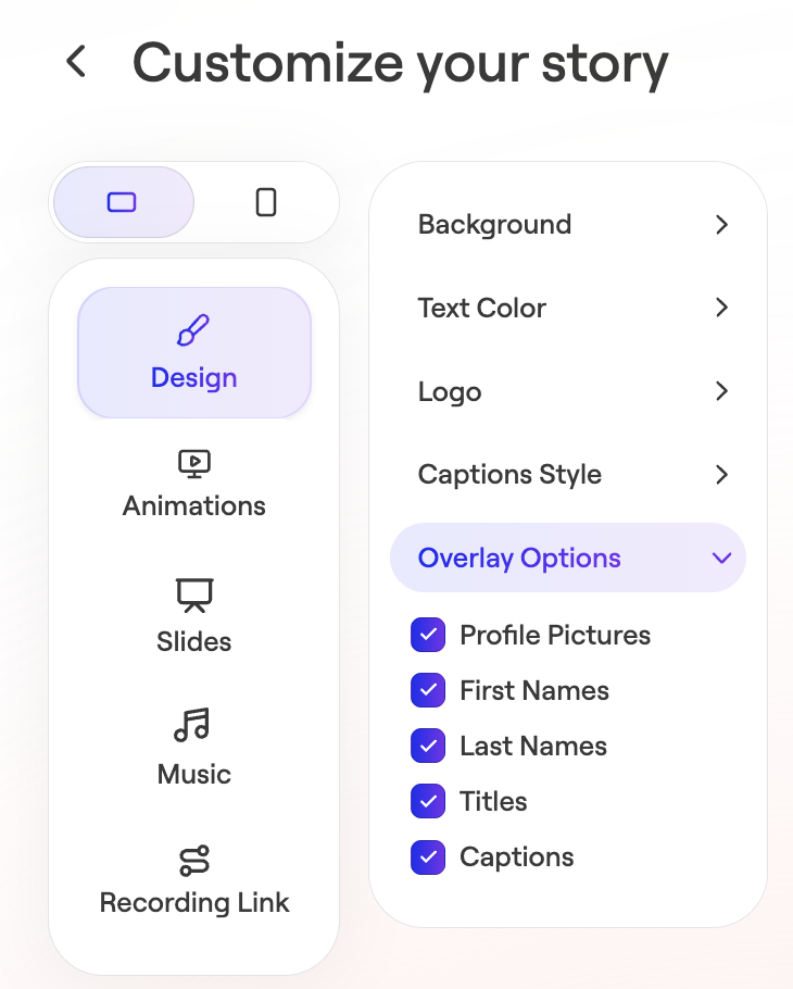 How to Adjust Branding on Your Story