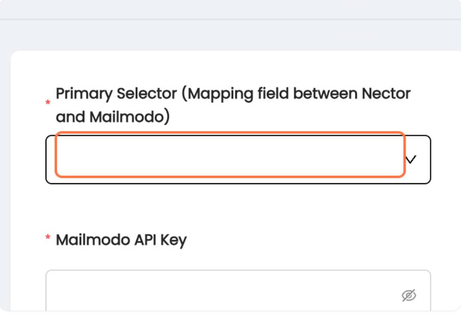 How to send data from Nector to Mailmodo