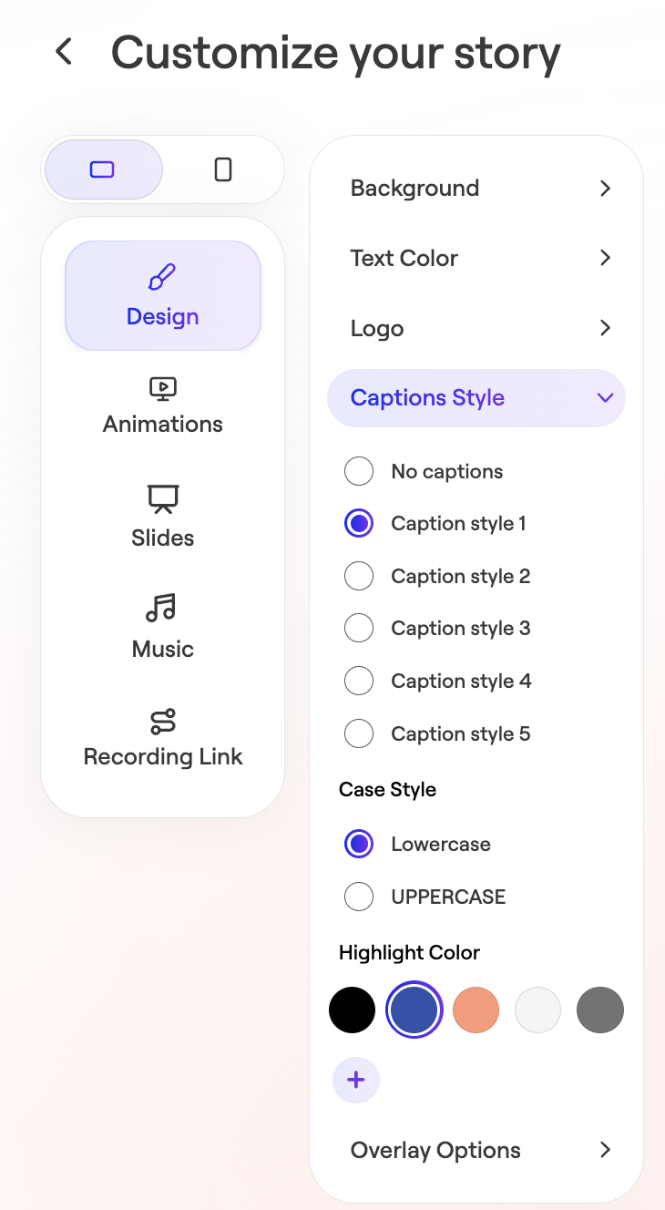 How to Adjust Branding on Your Story